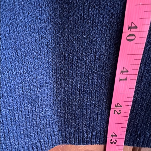 Vintage St. John for Saks embellished knit sweater Dress Navy Women's Sz 8 USA - Picture 13 of 15